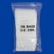 Clear Plastic Reclosable Zipper Bags 3x5 W/White Block (Package of 100)